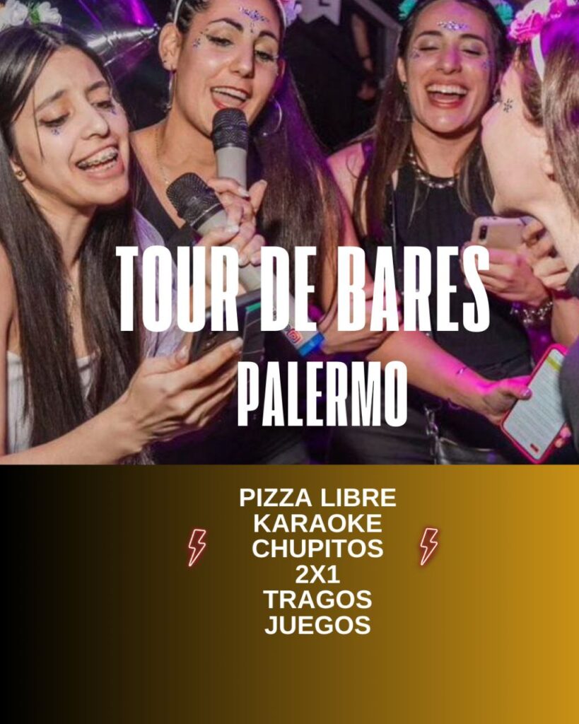 tour de bares y boliches en Palermo